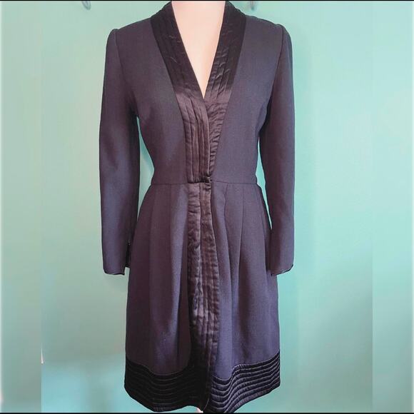 Vintage Neiman Marcus black button-up dress in 6 - Picture 1 of 6